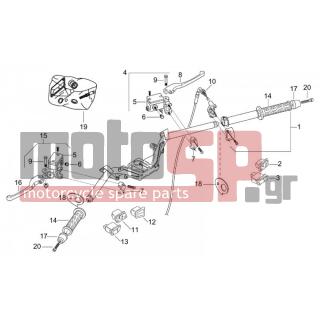 Aprilia - LEONARDO 125-150 1996 - Body Parts - controls - AP8150285 - ΒΙΔΑ