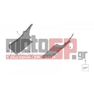 Aprilia - LEONARDO 250-300 (KIN.MINARELLI) 2002 - Body Parts - Body Central. - Underfloor