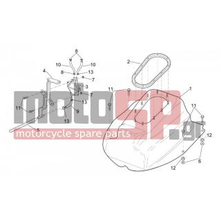 Aprilia - LEONARDO 250-300 (KIN.MINARELLI) 2002 - Body Parts - fuel tank - AP8201358 - ΚΟΛΑΡΟ D11,3