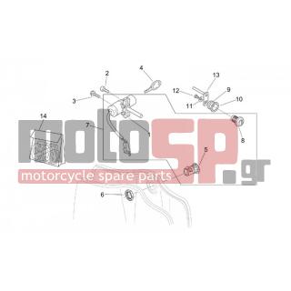 Aprilia - MOJITO 125 2001 - Body Parts - Sticker Kit and LOCKS - AP8152140 - Κουμπωτή βίδα M6x17