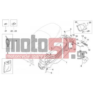 Aprilia - MOJITO 125 2001 - Body Parts - helmet Case
