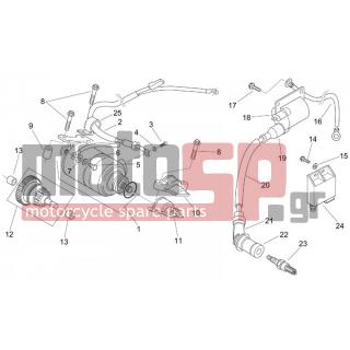 Aprilia - MOJITO 125 1999 - Electrical - Starter - Ignition - AP8550348 - Καλωδίωση γείωσης κινητήρα-πλαισίου