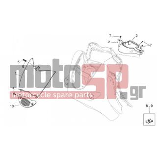 Aprilia - MOJITO 125 E3 2008 - Body Parts - Coachman. FRONT - Hood - AP8102375 - ΚΛΙΠΣ M5 AP8102375
