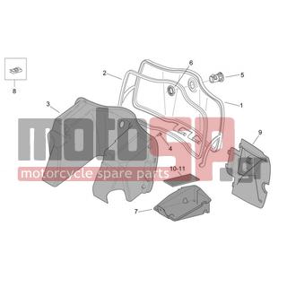 Aprilia - MOJITO 125 E3 2008 - Body Parts - Coachman. Central. - Glove compartment