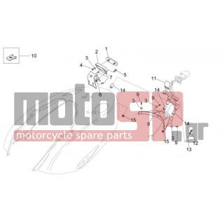 Aprilia - MOJITO 125 E3 2008 - Frame - Coachman. BACK - plate bracket - AP8150011 - ΡΟΔΕΛΛΑ