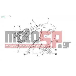 Aprilia - MOJITO 125 E3 2008 - Body Parts - Coachman. BACK - Tail - AP8150413 - ΒΙΔA 3,9x14 SHIVER 750