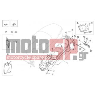 Aprilia - MOJITO 125 E3 2008 - Body Parts - helmet Case