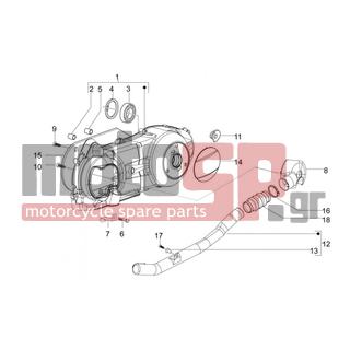 Aprilia - MOJITO 125 E3 2008 - Engine/Transmission - COVER transmission - 431860 - ΟΔΗΓΟΣ 0=12X8-8