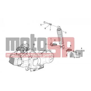 Aprilia - MOJITO 125 E3 2008 - Engine/Transmission - Engine - Post back - AP8152292 - ΒΙΔΑ M8x50*