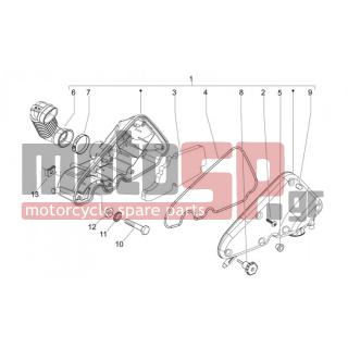Aprilia - MOJITO 125 E3 2008 - Engine/Transmission - filter box - 254485 - ΑΣΦΑΛΕΙΑ ΜΕΓΑΛΗ (6Χ100 MM)