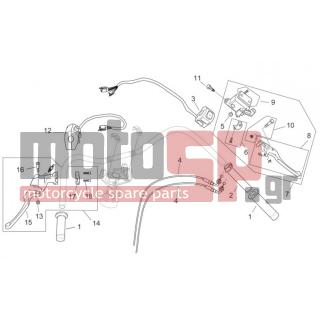 Aprilia - MOJITO 125 E3 2008 - Body Parts - controls - AP8118376 - ΒΙΔΑ ΒΑΣΗΣ ΜΑΝΕΤΑΣ PEGASO CARB-IE/MOJITO