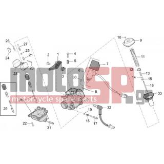 Aprilia - MOJITO 125-150 2005 - Engine/Transmission - CARBURETOR - Components - AP8580024 - Δακτύλιος Seeger