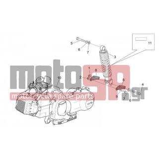 Aprilia - MOJITO 125-150 2005 - Engine/Transmission - Engine - Post back - AP8150086 - ΒΙΔΑ M10X55