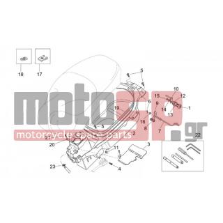 Aprilia - MOJITO CUSTOM 50 2T (KIN. APRILIA) 2001 - Body Parts - helmet Case