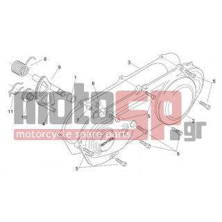 Aprilia - MOJITO CUSTOM 50 2T (KIN. APRILIA) 2001 - Engine/Transmission - Cover - Kick (Kick starter) - AP3FCN000004 - Πειράκι καπακιού d9x14