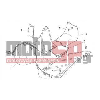 Aprilia - MOJITO CUSTOM 50 2T (KIN. PIAGGIO) 2007 - Body Parts - Body Central II - AP8152351 - ΒΙΔΑ 4,2 X 16
