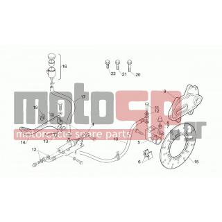 Aprilia - MOTO 6.5 650 1997 - Φρένα - rear brake - AP8152278 - Βίδα ΤΕ με ροδέλα M6x16