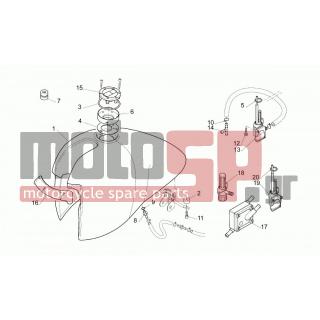 Aprilia - MOTO 6.5 650 1998 - Body Parts - fuel tank