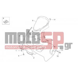 Aprilia - PEGASO 650 IE 2004 - Body Parts - Bodywork FRONT I - AP8152302 - ΒΙΔΑ M5X12