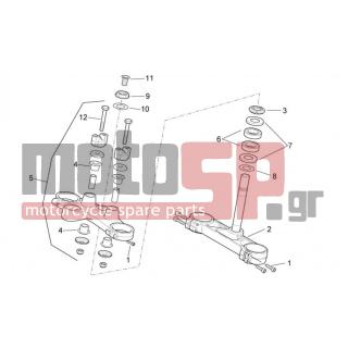 Aprilia - PEGASO STRADA TRAIL 650 IE 2009 - Frame - Steering-Trail - AP8150107 - ΒΙΔΑ ΔΑΓΚΑΝΑΣ ΜΠΡ SCAR 500
