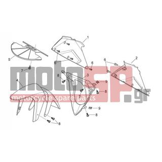 Aprilia - RS 125 2007 - Body Parts - Bodywork FRONT II - AP8152351 - ΒΙΔΑ 4,2 X 16