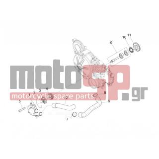 Aprilia - RS4 125 4T 2011 - Κινητήρας/Κιβώτιο Ταχυτήτων - WHATER PUMP