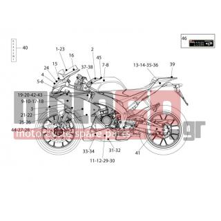 Aprilia - RS4 125 4T 2013 - Body Parts - Adhesive