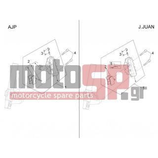 Aprilia - RS4 125 4T 2013 - Brakes - Caliper BRAKE FRONT - B044410 - Kit spinotto e molla