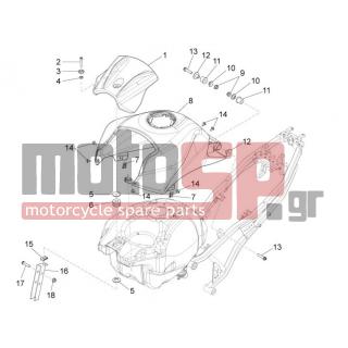 Aprilia - RS4 125 4T 2012 - Πλαίσιο - Cover GAS TANK