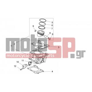 Aprilia - RS4 125 4T 2012 - Engine/Transmission - Cylinder - Piston - 8993135001 - Έμβολο κομπλέ 1°επιλογή M