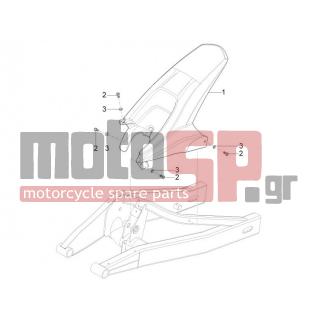 Aprilia - RS4 125 4T 2013 - Body Parts - Rear wing - B043209 - Πίσω φτερό