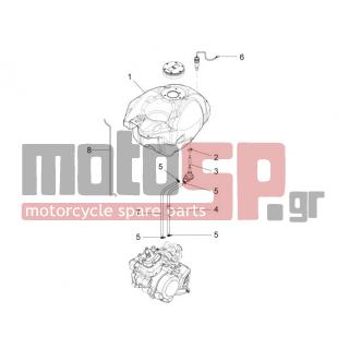 Aprilia - RS4 50 2T 2012 - Body Parts - petrol tank