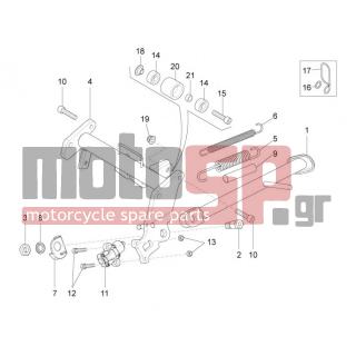 Aprilia - RS4 50 2T 2012 - Frame - Stands - AP8121889 - ΛΑΜΑΚΙ ΣΤΗΡΙΞΗΣ SCARABEO LIGHT 250