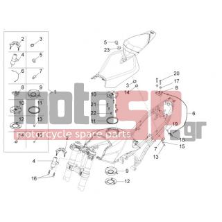 Aprilia - RS4 50 2T 2014 - Ηλεκτρικά - Locks - AP8201620 - ΛΕΒΙΕΣ ΚΛΕΙΔ SR 50