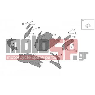 Aprilia - RST 1000 FUTURA 2002 - Body Parts - Coachman. FRONT - Cover - AP8149965 - Καπάκι μάσκας-πίνακα οργάνων