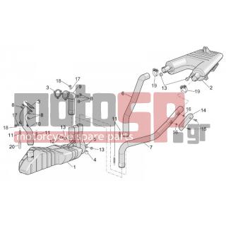 Aprilia - RST 1000 FUTURA 2001 - Exhaust - Exhaust - AP8119656 - Αντισταθμιστής εξαγωγής κεντρ.