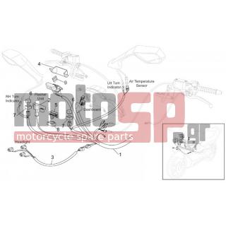 Aprilia - RST 1000 FUTURA 2001 - Electrical - Electric FRONT circuit - AP8224057 - ΡΕΛΕ ΜΙΖΑΣ SCOOTER