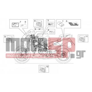 Aprilia - RSV 1000 1999 - Body Parts - Sticker and signs - AP8157027 - Αυτοκόλλητο-σετ καρίνας