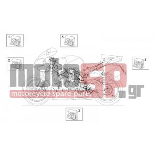 Aprilia - RSV 1000 2001 - Body Parts - Sticker-SET FRONT department / mask. - AP8167934 - 1