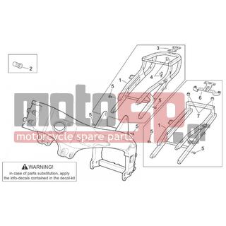 Aprilia - RSV 1000 2001 - Body Parts - Seat base - AP8150469 - ΒΙΔΕΣ