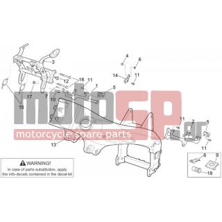 Aprilia - RSV 1000 2002 - Body Parts - LEFT mount. coils - AP8134635 - ΒΑΣΗ ΠΟΛ/ΣΤΗ