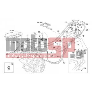 Aprilia - RSV 1000 2002 - Body Parts - Bolt with washer M5X15 - AP8102378 - Σφιχτήρας D11,3