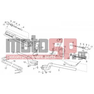 Aprilia - RSV 1000 2002 - Brakes - steering section Complete dex. d.53 - AP8152279 - ΒΙΔΑ M6x20