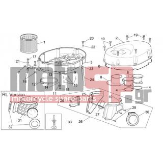 Aprilia - RSV 1000 2003 - Engine/Transmission - filter box - AP8152277 - ΒΙΔΑ M6X12