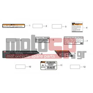 Aprilia - RSV4 1000 APRC FACTORY STD SE 2012 - Body Parts - Signs and sticker