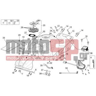 Aprilia - RSV4 1000 APRC R 2011 - Body Parts - petrol tank - AP8150255 - ΡΟΔΕΛΛΑ  5x20x1,5 RSV 1000