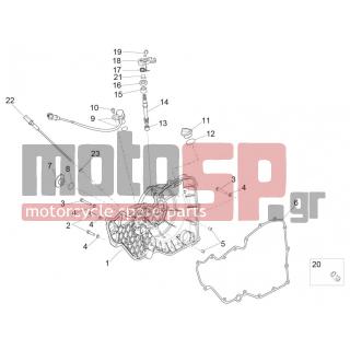 Aprilia - RSV4 RACING FACTORY LE 1000 2015 - Κινητήρας/Κιβώτιο Ταχυτήτων - COVER clutch - 857460 - ΑΠΟΣΤΑΤΗΣ ΒΙΔΑΣ ΣΑΣΣΙ