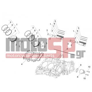 Aprilia - RSV4 RACING FACTORY LE 1000 2015 - Κινητήρας/Κιβώτιο Ταχυτήτων - Cylinder - Piston - CM267701 - Έμβολο κομπλέ A