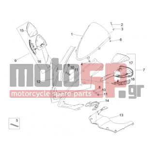 Aprilia - RSV4 RACING FACTORY LE 1000 2015 - Body Parts - Mask - AP8150020 - ΡΟΔΕΛΑ