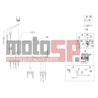 Aprilia - RSV4 RACING FACTORY LE 1000 2016 - Electrical - Electrical installation BACK - 895481 - ΡΕΛΕ INJECTION SCOOTER-MOTO 12V 30A